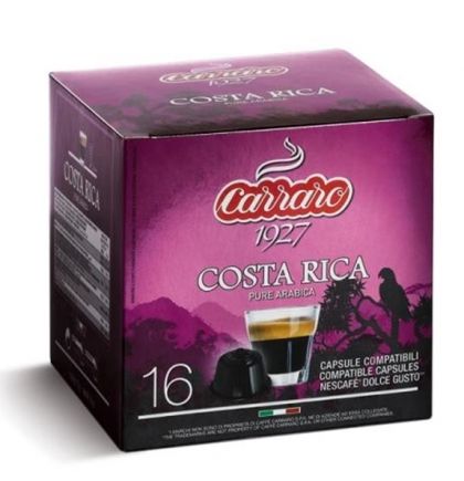 Carraro Капсули Single Origin Costa Rica 16x7г. (съвместими с Долче Густо)